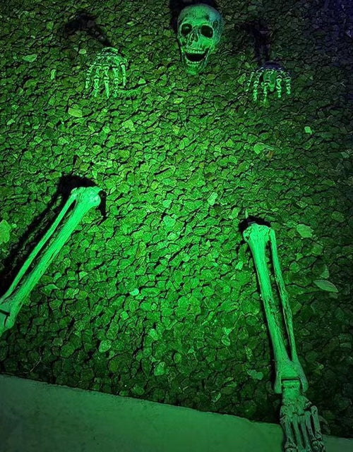 Load image into Gallery viewer, Halloween Skeleton Stakes: Realistic Skull, Head, Hands/Arms – For Party, Home, Garden, Lawn
