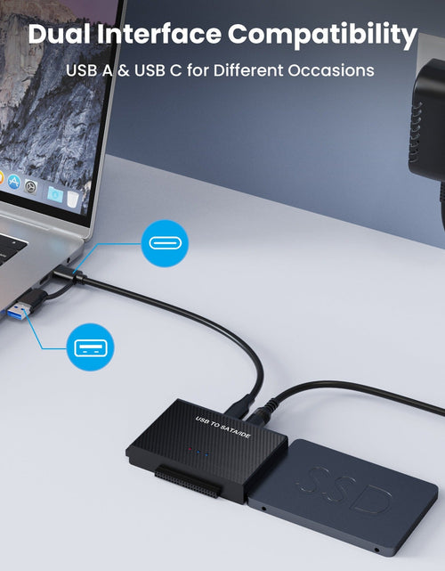 Load image into Gallery viewer, TYPE-C hard drive adapter USB3.1 to SATA IDE easy drive cable 2.5-inch 3.5-inch adapter cable
