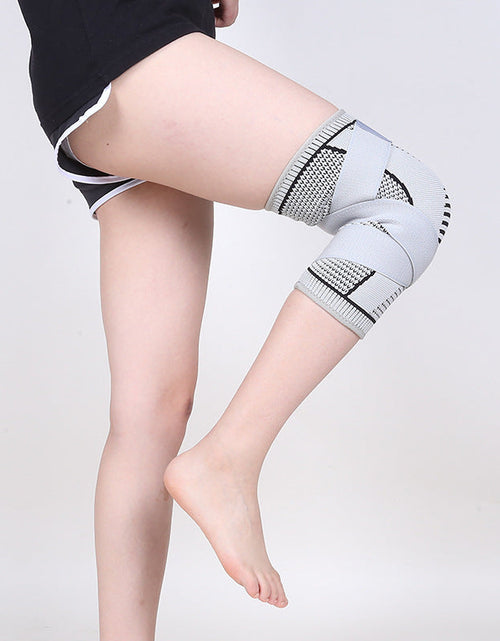 Load image into Gallery viewer, Double Strap Sports Knee Protector Outdoor Fitness Running Basketball Breathable Knee Protector Sports Protective Equipment Strap Compression Knee Protector

