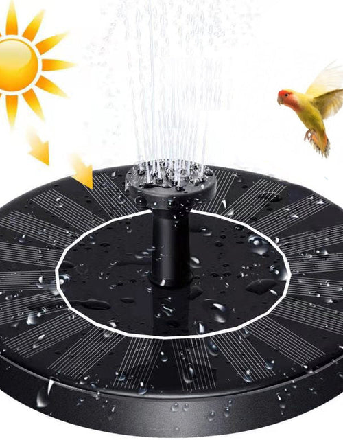 Load image into Gallery viewer, Solar Fountain Outdoor Pool Flowing Water Floating Fountain Power Storage Fountain with Lights Bird Bath Fountain Garden Decoration
