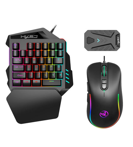Wired Android Throne One handed Keyboard and Mouse Set Android Game PUBG Gun Converter