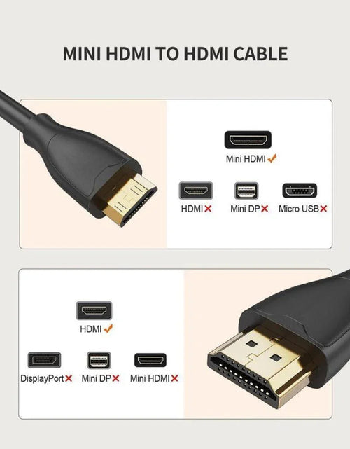 Load image into Gallery viewer, ReHisk High-Speed Mini HDMI to HDMI Cable 10 Packs
