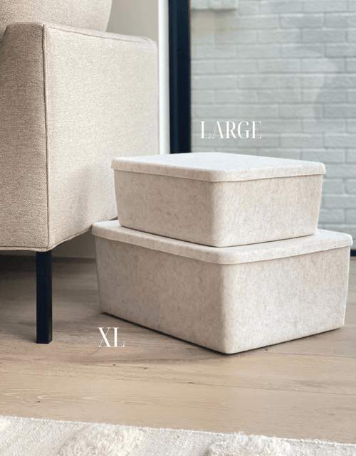 Load image into Gallery viewer, The Sculpted Bin - Large with Lid
