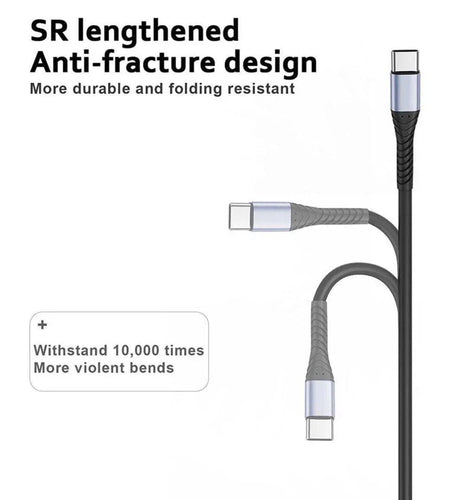 ReHisk High-Speed USB-C to USB-C Cable  3Ft, 10 Packs
