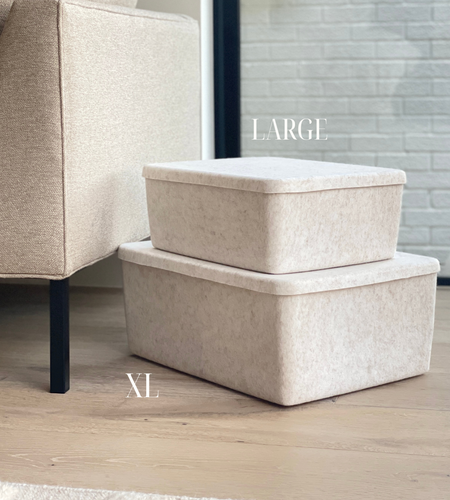 The Sculpted Bin - XL with Lid | Set of 3