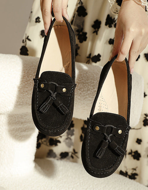 Load image into Gallery viewer, Soft-Bottom Non-Slip Slip-On Loafer Flats — Women’s Easy Comfort Shoes

