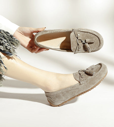 Soft-Bottom Non-Slip Slip-On Loafer Flats — Women’s Easy Comfort Shoes