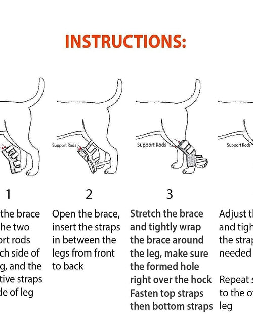 Load image into Gallery viewer, NeoAlly 3-in-1 Long Rear Leg Hock Brace - Rigid and Spring Inserts | Safety Reflective Straps [Long Version] (Pair)
