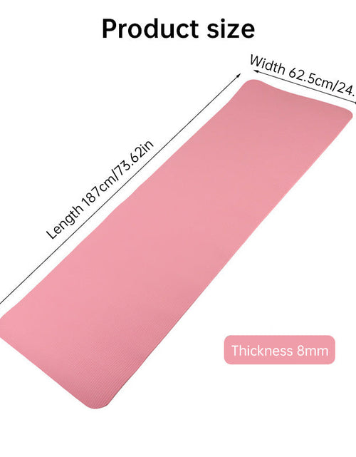 Load image into Gallery viewer, Extra-long mat: 200cm×80cm×20mm. For yoga, fitness, gym, home Pilates &amp; floor sleeping.
