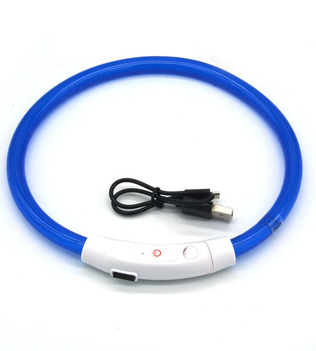 Dog luminous collar luminous pet collar USB charging neck ring LED luminous dog collar