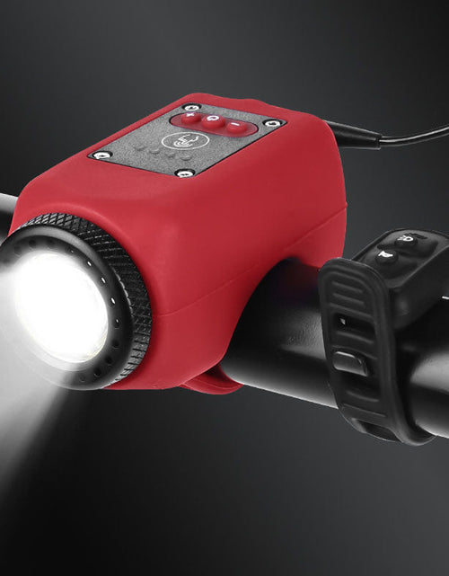 Load image into Gallery viewer, Bicycle lights, mountain road bikes, high decibel horn lights, outdoor cycling, waterproof USB charging bike riding lights
