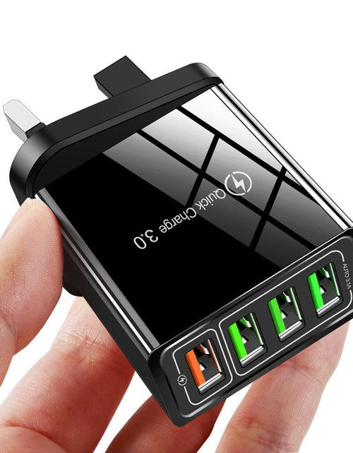 Load image into Gallery viewer, 4USB mobile phone charger, multi port USB charging head charger
