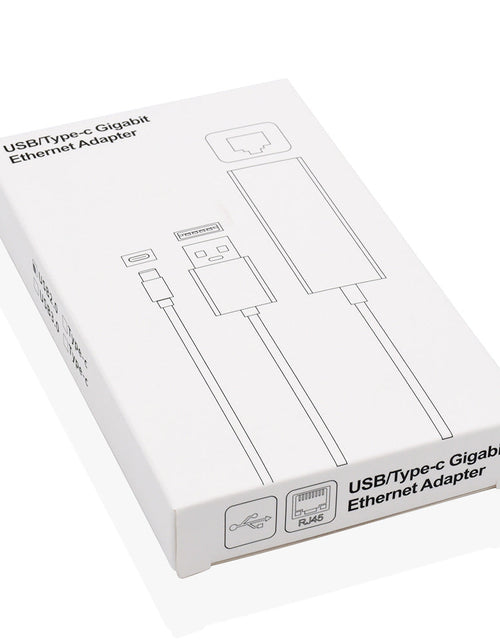 Load image into Gallery viewer, Aluminum alloy 2.0USB 100Mbps Ethernet card with no drive and cable Type-C to RJ45 Ethernet interface converter
