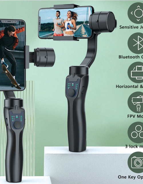 Load image into Gallery viewer, F8 mobile phone camera stabilizer handheld three-axis anti shake platform Tiktok live broadcast tripod short video camera stabilizer
