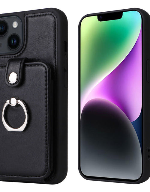 Load image into Gallery viewer, Suitable for iPhone 14 wallet phone case  Apple 13 Promax flip cover protective case accordion card insertion phone leather case

