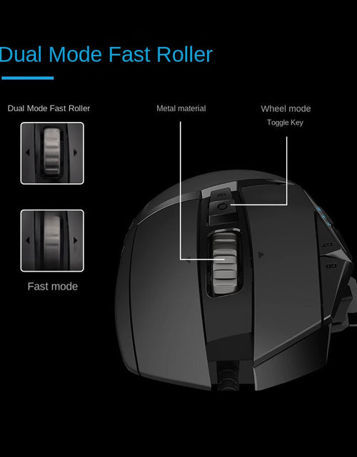 Load image into Gallery viewer, Logitech G502Hero Dominator Cable Gaming Mouse G502SE Esports PUBG RGB Backlight
