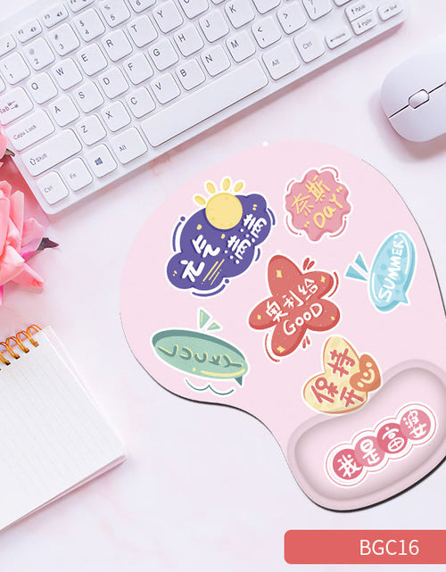 Load image into Gallery viewer, Silicone wrist mouse pad female comfortable computer soft non-slip hand rest pad thick non-slip wrist rest cute game pad
