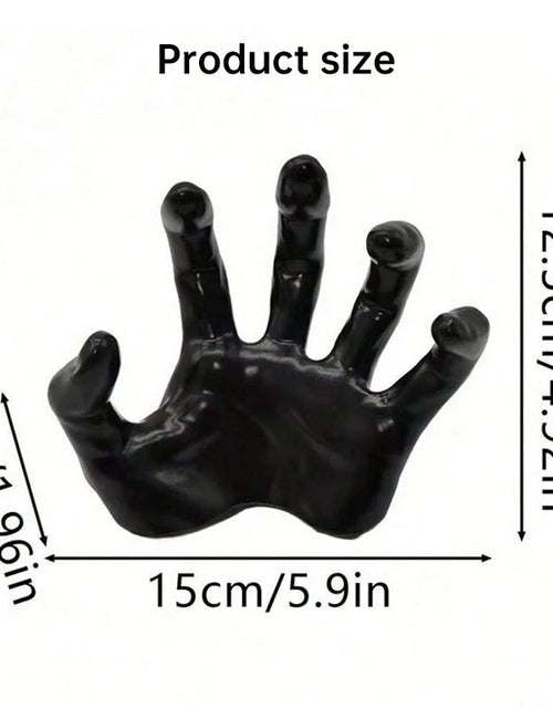 Load image into Gallery viewer, Gothic Halloween Indoor Decor: 12-Pack Bat Sticker Wall Hangings (Spooky Hands &amp; Lit Candles) for Gothic Walls
