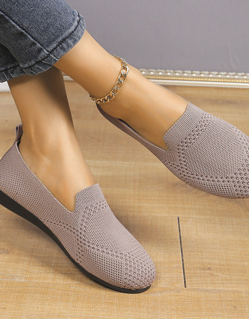 Load image into Gallery viewer, Flying Woven Slip-On Flats — European / American Style Work Shoes
