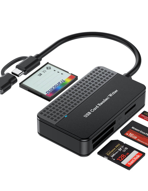 Load image into Gallery viewer, USB 3.0 Four in One USB 3.1 CF SD TF MS Memory Card/DSLR Camera Card Reader Type-c
