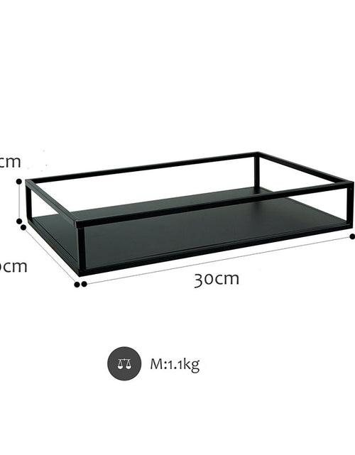 Load image into Gallery viewer, Tea Break Dessert Rack Set Simple Modern Black Iron Cake Plate Marble Tray Creative Cake Rack
