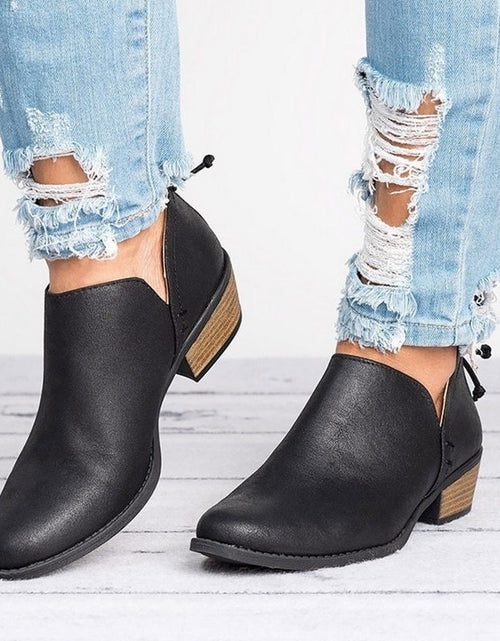 Load image into Gallery viewer, Autumn Women Shoes Retro High Heel Ankle Boots
