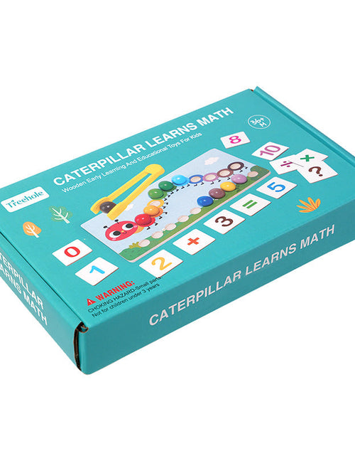 Load image into Gallery viewer, Early education puzzle children caterpillar calculation clip bead color cognition concentration training toy
