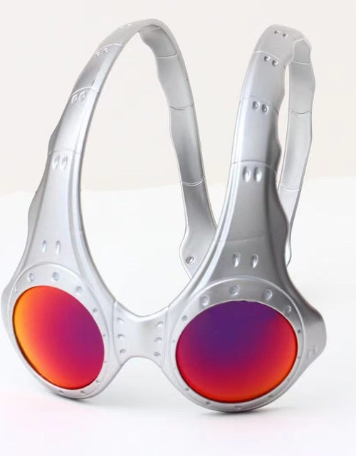 Load image into Gallery viewer, Unisex Over - The - Top Sunglasses. Ideal for outdoor cycling and sports. Fashionable retro - style metal - framed glasses.
