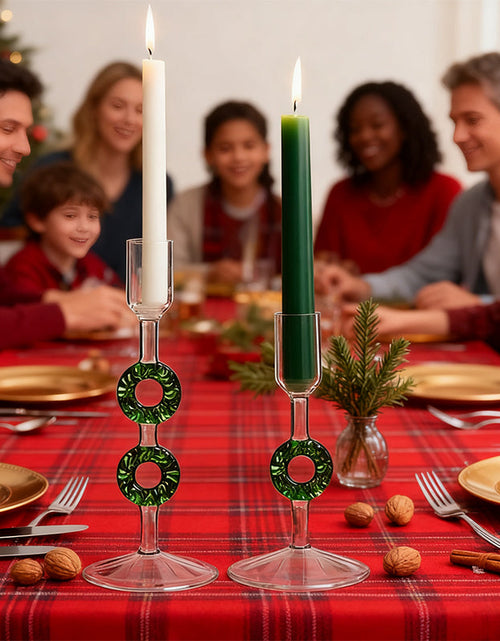 Load image into Gallery viewer, Nordic Borosilicate Glass Candle Holder, Christmas Tree Tabletop Decor for Home
