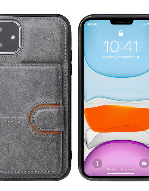 Load image into Gallery viewer, Suitable for iPhone 13 wallet phone case, iPhone 13 Promax card insertion leather case, Apple 11 anti drop phone case
