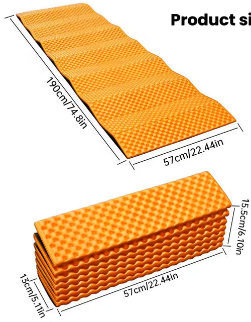 Load image into Gallery viewer, Thicken Egg Mattress. Foldable Camping Pad with Aluminum Membrane for Moisture-Proof. IXPE Foam Pad
