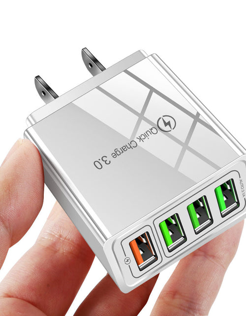 Load image into Gallery viewer, 4USB mobile phone charger, multi port USB charging head charger

