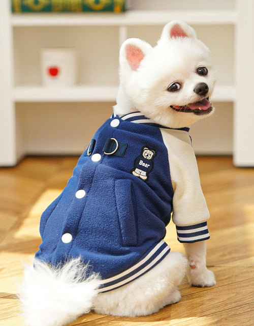 Load image into Gallery viewer, Wholesale Fleece Dog/Cat Outdoor Jacket - Small/Medium Pets, D-Ring &amp; Buttons

