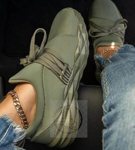 Women’s Laced Summer Sneakers – Lightweight Breathable Casual Shoes