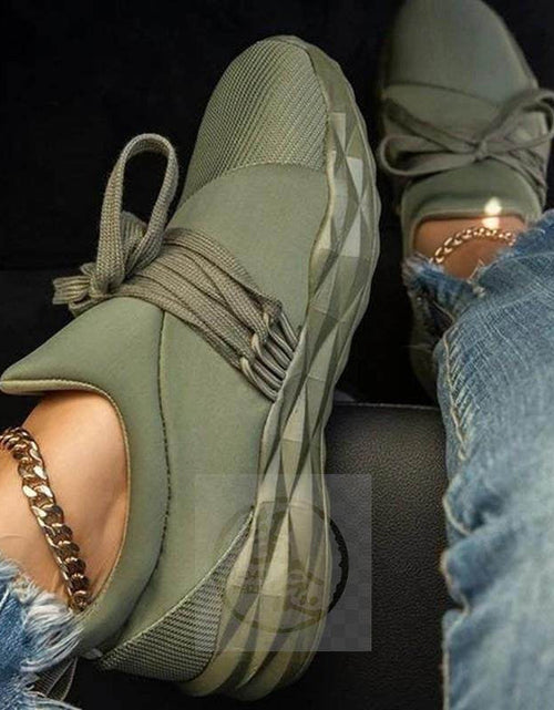 Load image into Gallery viewer, Women’s Laced Summer Sneakers – Lightweight Breathable Casual Shoes
