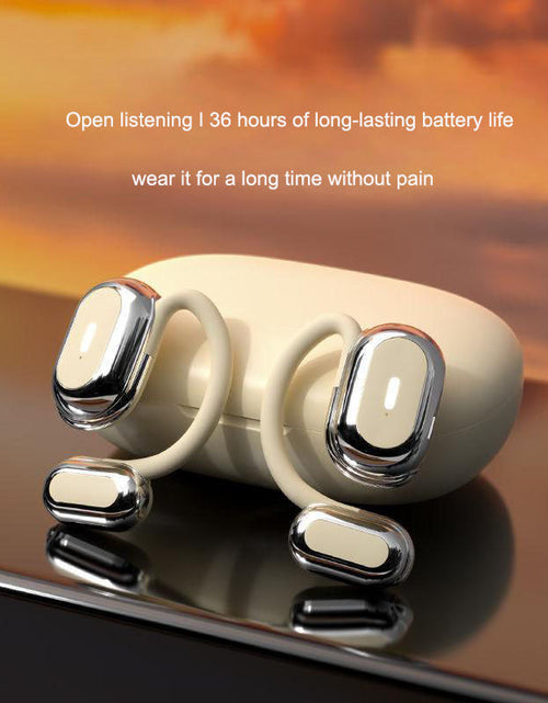Load image into Gallery viewer, Bluetooth earphones open, non in ear, hanging ear, air bone conduction, sports, running, OWS wireless earphones
