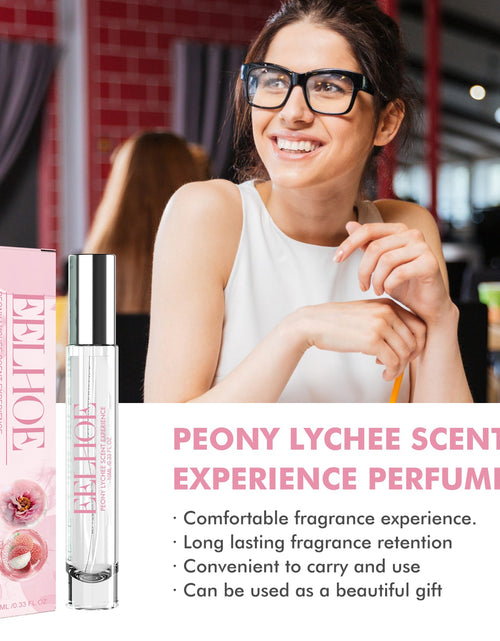 Load image into Gallery viewer, Peony Lychee Scent Experience Perfume, Natural Fresh Lasting Fragrance Atmosphere Portable Niche Perfume
