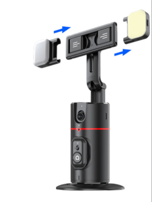 Load image into Gallery viewer, P02 Auto Face Tracking Stand 360 Rotation Phone Holder Desktop Tracking Gimbal Stabilizer Tripod for Live Vlogging Video
