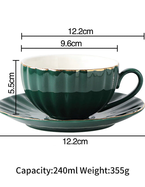 Load image into Gallery viewer, Nordic Style Simple Coffee Cup Set Creative Ceramic Coffee Cup British Afternoon Tea Cup Black Tea Cup Girl Heart
