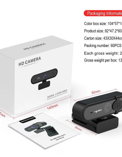 Load image into Gallery viewer, Computer video computer camera with 5 million autofocus and support for 720P1080P video
