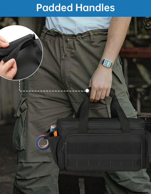 Load image into Gallery viewer, 14" Heavy-Duty Tool: 2 Bags + Non-Slip Organizer (for Electricians, Multi-Pocket)
