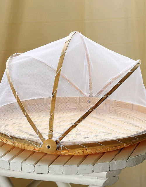 Load image into Gallery viewer, Handmade Bamboo Basket Steamed Bread Basket Bamboo Dustpan
