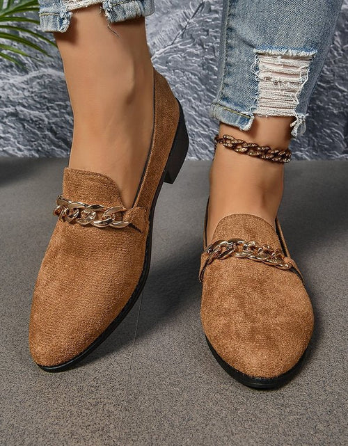 Load image into Gallery viewer, Women’s Pointed Toe Chunky Heel Shoes
