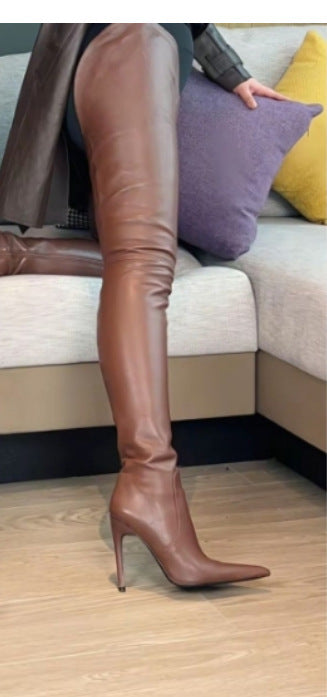 Women’s Over-the-Knee Stretch Boots – Sleek Thigh-High Fashion Boots