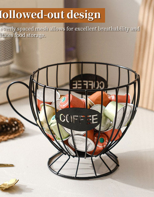 Load image into Gallery viewer, Large Capacity Metal Coffee Capsule Holder | Organizer &amp; Dispenser for Nespresso, Keurig Capsules
