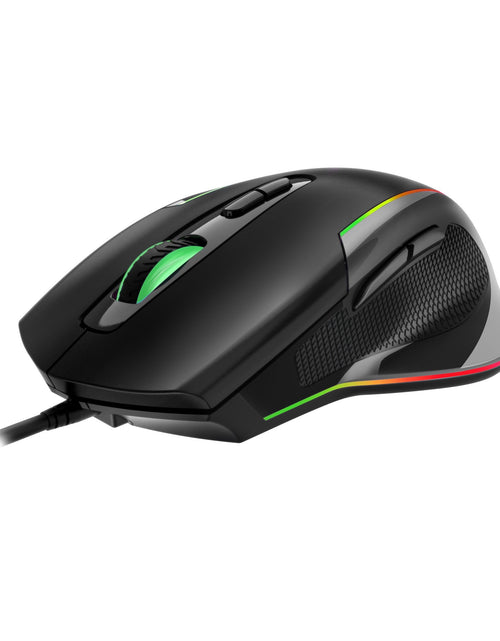 Load image into Gallery viewer, Wired optical gaming mouse with seven key macro light emitting breathing light

