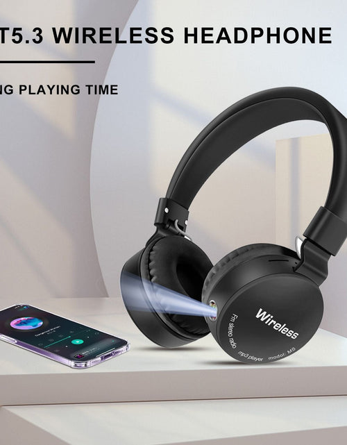 Load image into Gallery viewer, AKZ-B67 Bluetooth headset with high battery flashlight lighting headset card insertion FM
