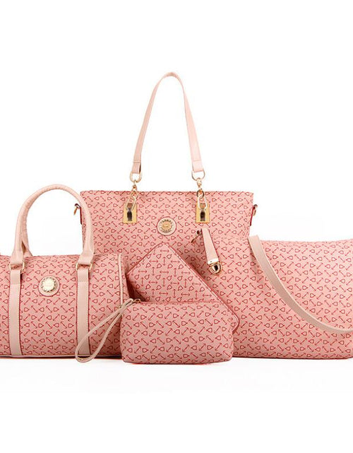 Load image into Gallery viewer, 6 pcs lady set bag Women handbag with shoulder bag+Totes+clutch+key holder
