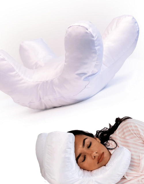 Load image into Gallery viewer, Beauty Face Satin Pillow with Memory Foam Filling Comfortable Soft Nap Cotton Pillow Peace Mind Sleep Non-Paste Makeup Headrest
