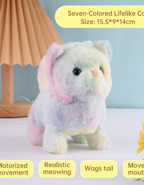 Load image into Gallery viewer, Realistic Electronic Cat Toy with Walking &amp; Barking Actions to Keep Your Pet Active and Entertained.
